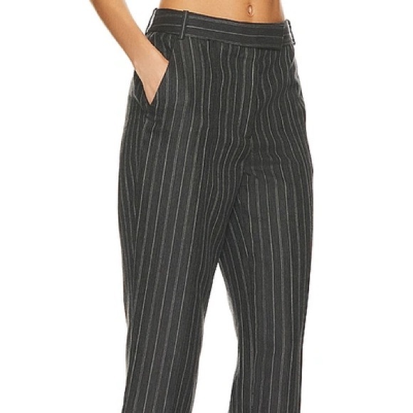 NWT Simkhai Grey Pinstripe Pants - Picture 6 of 7